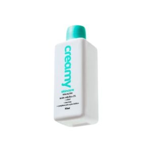 Creamy Skincare Ácido Salicílico 90ml | Ameniza Linhas Finas, Rápida Absorção, Diminui o Brilho Excessivo, Diminui os Cravos | Peles Mistas, Oleosas, Noturno e Diurno