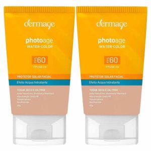 Dermage Photoage Water Color Kit com 2 Protetores Solares com Cor FPS60 - Dermocosmético Corporal