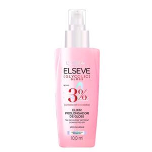 L'Oréal Paris Elseve Sérum Capilar Elixir Prolongador de Gloss Glycolic Gloss, 72 Horas de Duração, 100ml