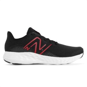 TENIS NEW BALANCE 411V3 MASCULINO BLACK/TRUE RED, Calçados Masculinos, PRETO/VERMELHO, 40