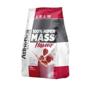 100% Hiper Mass Flavour 2,5Kg Morango, Atlhetica Nutrition