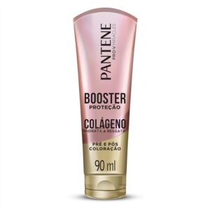 Booster Proteção Pantene Colágeno Hidrata & Resgata Pré e Pós Coloração 90ml, Rosa