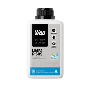 Limpador de Porcelanatos Pisos e SuperfÃcies WAP LIMPA PISOS 1 LITRO, Branco e azul