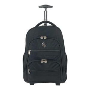 Mochila Executiva Notebook Com Rodas Nylon Corcovado Santino SAC193U (Preta)