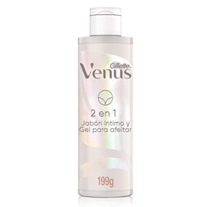 Gillette Venus 2 em 1 Sabonete íntimo e Gel para Depilar com Aparelho de Depilação Venus para Área íntima, 190 ml