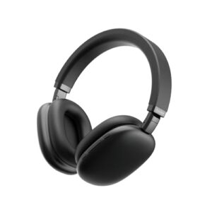 Basike Fones de Ouvido Sem Fio, Headphone Bluetooth on-ear com Microfone, ANC Cancelamento do Ruído, Até 50 Horas de Música, HQ001B (Preto)