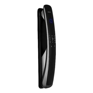 Fortezza Fechadura Eletrônica Digital Inteligente, Alta segurança, Embutir, Zigbee - Biometria, Senhas, Cartão, Aplicativo e Chave mecânica, com Campainha, Compatível com Alexa*, FZE02BK, Preto