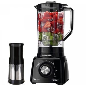 Liquidificador Mondial Turbo Power L-99 FB Preto com Filtro 3 Velocidades 550W - Liquidificadores