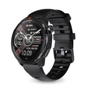 Bettdow SmartWatch, relogio smartwatch com GPS, tela AMOLED de alta definição de 1,43" Ecrã tátil, à prova d'água 3ATM, relogio smartwatch feminino e masculino, com 120+ Modos Esportivos (preto)