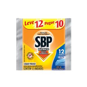 SBP Repelente Elétrico Pastilha Refil 12 horas Leve 12 unidades Pague 10