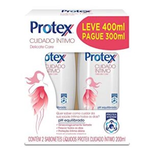 Sabonete Íntimo Líquido Protex Cuidado Íntimo Delicate Care 200ml Embalagem Promocional 2un