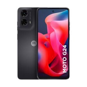 Smartphone Motorola Moto g24 256GB 8GB (4GB RAM +4GB RAM Boost) AI Camera 50MP Night Vision - Grafite