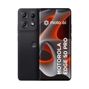 Smartphone Motorola Edge 50 Pro 5G - 256GB 24GB (12GB RAM+12GB Ram Boost) 50MP Ultra-Pixel AI Camera IP68 NFC - Preto