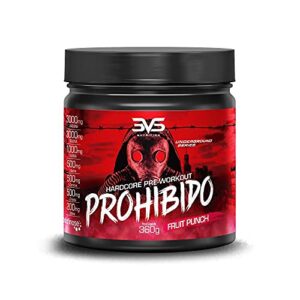 3VS Nutrition Pré Treino Prohibido 360g Sabor Ponche de Frutas
