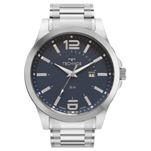 Relógio Masculino Technos Analógico Prata Perfomance Racer 2115GUS/1E Calendário