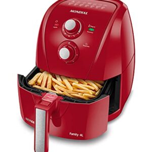 Fritadeira Sem Óleo Air Fryer 4L, Mondial, Vermelho, 1500W, 220V - AFN-40-FR