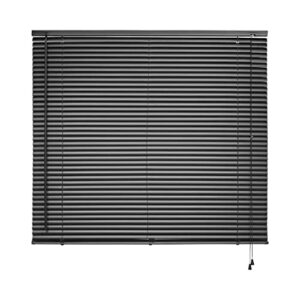 Persiana Horizontal de PVC, Tamanho 120X130 cm, Cor Preta, Linha Primafer, Atlas.