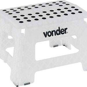 Vonder Banqueta Plástica Dobrável Branca Altura 220 Mm