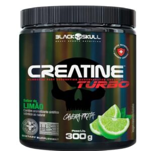 Creatine Turbo Monohidratada - 300g Limão - Black Skull