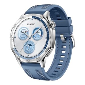 SmartWatch HUAWEI GT 5 46mm, Tela AMOLED de 1,43", GPS, Compatível com iOS e Android Blue Tecido