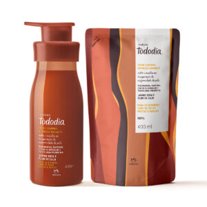 Kit Creme Nutrição Radiante Tododia Jambo Rosa e Flor de Caju com Refil 2 un de 400 ml
