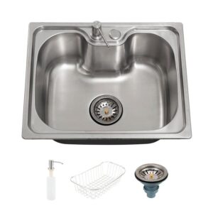 Cuba para cozinha gourmet pia aço inox com acessórios Nawa 50x40 cm pingoo.casa - Cuba Industrial