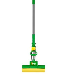 Mop Sek+ com Cabo Retrátil, Cor Verde com Amarelo, Linha Brilhus, Bettanin.