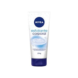 NIVEA Esfoliante Corporal para Banho 200ml - Auxilia na renovação celular, com vitamina E, enriquecido com pérolas azuis, textura cremosa, remove impurezas, proporciona maciez para a pele