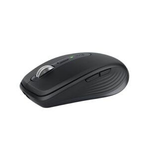 Mouse sem fio Logitech MX Anywhere 3S Compacto, Rolagem rápida, Uso em Qualquer SuperfÃcie, Clique Silencioso, Botões programáveis, Recarregável, Conexão Bluetooth - Grafite