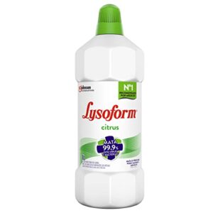 Lysoform Citrus, Desinfetante Líquido, Limpeza Pesada e Eficiente, 1L
