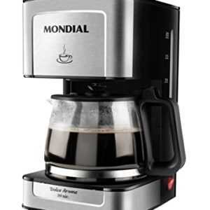 Cafeteira Elétrica Dolce Arome, Mondial, Preto/Inox, 550W, 110V - C-43-20X-SI