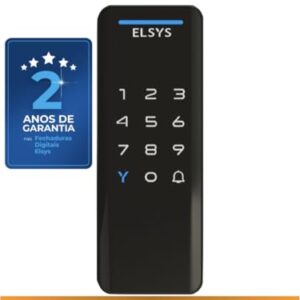 Fechadura Digital de Sobrepor, Abertura por senha ou tag, Pop, Preta, DS1100V, Elsys