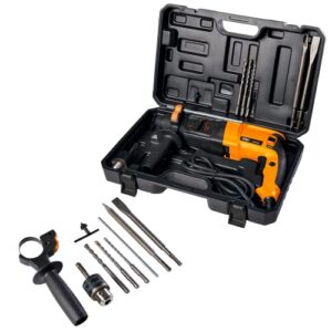 WAP Martelete Rompedor Perfurador 1/2" EMPR 900K SDS PLUS com Engate Rápido e Punho Auxiliar Multidirecional, 900W 127V