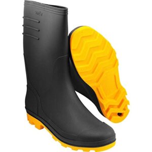 Bota Preta e Amarela Pvc Tam. 37 com Forro Vonder