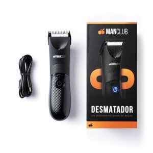 MANCLUB® O Desmatador® Aparador Elétrico de Pelos Corporais - Lâmina de Cerâmica com Tecnologia Anti-Cortes, À Prova D'água