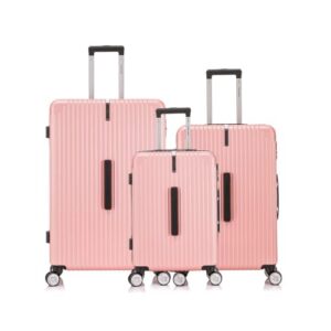 Conjunto de Malas Copenhagen 3 Peças 360° Santino BEV502J rOSA