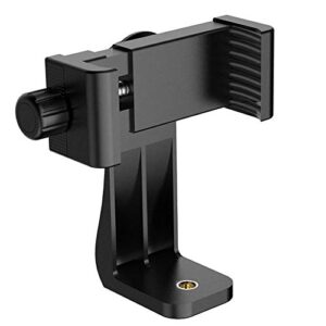 sikiwind Suporte Vertical Universal para Celular com Tripé Giratório de 360 Graus para iPhone, Samsung, HTC, Huawei, ZTE, Lenovo, Sony Ericsson e outros Celulares de Tela Grande - Preto