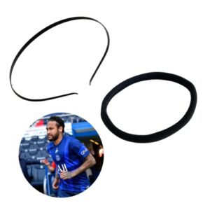 Kit 1 Tiaras Masculina De Ferro+ 1 Faixa De Cabelo (Preto)