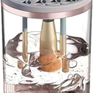 Limpador de Pincéis de Maquiagem Elétrico USB – Limpeza Rápida e Eficiente de Pincéis | Compacto, Portátil e Fácil de Usar