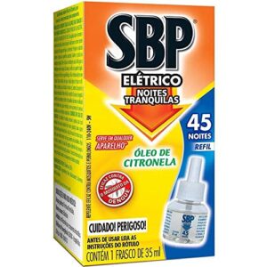 SBP Repelente Elétrico Líquido 45 Noites Citronela Refil 1 unidade 35ml