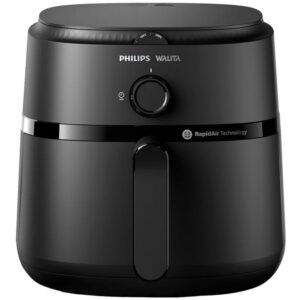 Air Fryer Philips Walita Série 1000 XL NA130 Preta com Timer 6,2L - Fritadeira sem Óleo / Air Fryer