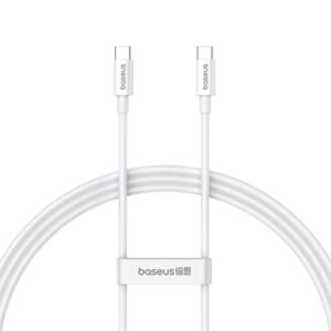 Kit Com 2 Cabos Usb-c para Usb-c Turbo Baseus 60w 1.5 metros compativel com iPhone 15, Samsung, Motorola, Android