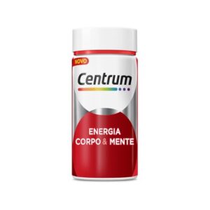 Centrum Suplemento Multivitamínico Energia Corpo e Mente, com Cafeína, Vitamina B12, Vitamina B6 e Magnésio, 60 Cápsulas