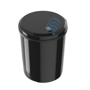 Lixeira Automatica com Sensor, Lixeira Inteligente com Sensor Infravermelho, Lixeira sem Contato para Sala de Estar, Cozinha, Banheiro, Escritório, Quarto, Locais Comerciais, 12L, Preto