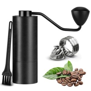 Moedor De Café Manual, Moedor De Café Em Aço Inoxidável Preto, Capacidade De 30g