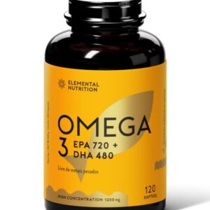 Omega 3 (Alta Concentração) 1200mg - EPA+DHA, MEG3, 120 Softgels.