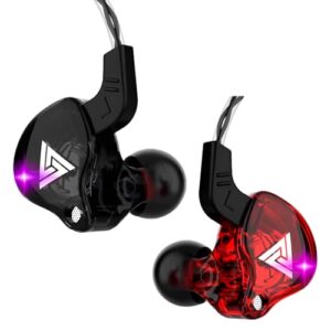 Fone de Ouvido QKZ AK6 Intra-Auricular, Driver Dinâmico de 10mm, Graves Potentes e Cabo Fixo – Perfeito para Músicos e Gamers AlverSun (PRETO)