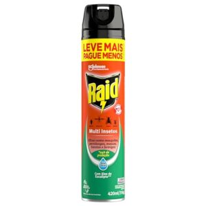 Raid Inseticida Aerosol Multi Insetos Eucalipto Leve Mais Pague Menos 420ml