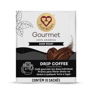 3 Corações Drip Coffee Gourmet Dark Roast