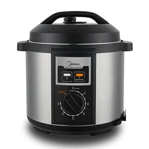 Panela de Pressão Mecanica, 6L, Inox/Preto, 220v, Midea